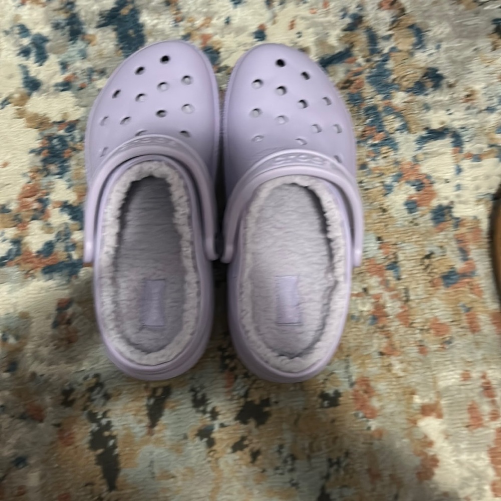 Fluffy crocs